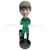 Personalized Female diver bobble head