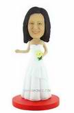 Custom Wedding Woman Bobblehead 1