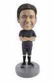 Custom Man in black Bobblehead