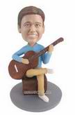 Custom guitar player bobbleheads