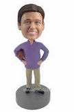 Custom football player 2 bobbleheads