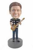 Custom guitar player bobbleheads