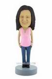 Custom Young lady Bobblehead