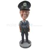 Personalized custom traffic police bobbleheads