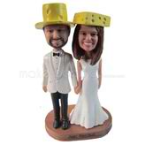 Personalized custom funny wedding bobbleheads