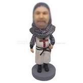 Personalized custom Crusades with silver helmet bobbleheads