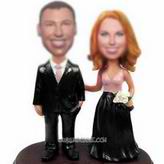 Personalized custom handsome man with his sweetheart bobblehead