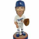 Personalized custom sport man in glove bobblehead