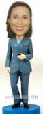 Personalized custom office lady in suit bobblehead