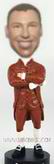 Personalized custom man in brown suit bobblehead 