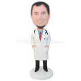 Male doctor in hospital uniform  custom bobbleheads