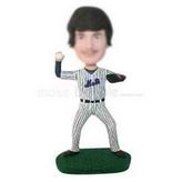 NO.16 baseball player in stripe sports uniform custom bobbleheads