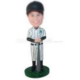 NO.16 baseball player in stripe sports uniform custom bobbleheads