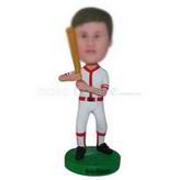 Male baseball player in sports suit custom bobbleheads