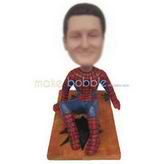 Spider man sitting on the floor custom bobbleheads