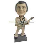 Fashion man playing the guitar custom bobbleheads