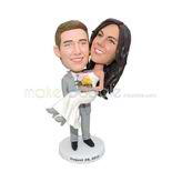 Customized happy wedding bobblehead