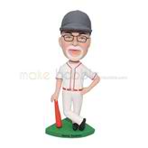 Red Baseball Bat bobble head doll