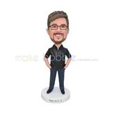 New style black shirt bobblehead 