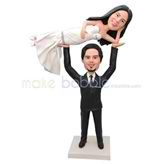 Creative wedding bobble head doll