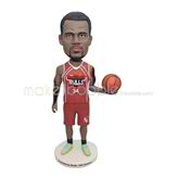 Customized handmade black skin basketball player bobblehead