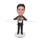 Personalized customized interested superman bobblehead doll