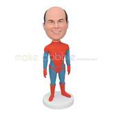 Personalized customized spider man bobblehead with red and blue clothes