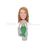 Personalized customized beautiful mermaid bobble head doll