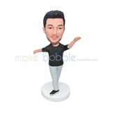 Personalized customized dancer bobble head doll