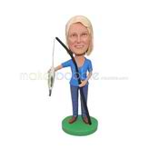 Personalized customized fishing bobblehead 