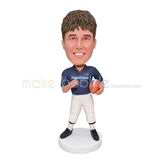 Customized dark blue jersey white pants bobblehead 