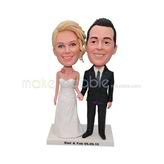 Great wedding bobblehead with diamond necklace