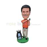 Normal stading golf player bobble head 