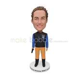 Colourful clothes bobble head doll