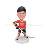 Personalized hockey bobble head doll 