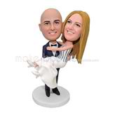 Personalized wedding bobblehead gift 