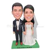 Personalized wedding bobblehead for wedding day