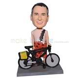 Personalized biker bobblehead with cool bike