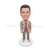 Personalized colorful clothes bobblehead 