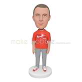 Personalized NIKE orange shirt bobblehead 