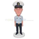 Personalized police bobblehead with uniform