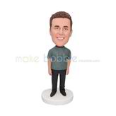 Personalized man bobble head doll