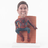 Custom personalized spider man bobblehead in cosplay costume