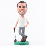 Personalized bobblehead for golf player