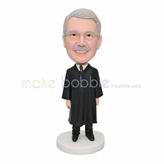 Famous professor bobblehead with black clothes