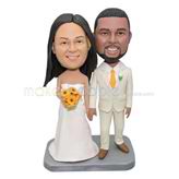 Custom happy wedding bobblehead 