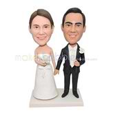 Happy wedding bobble head doll