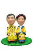 Weddings robes bobble head doll