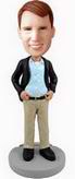 Casual Khakis Sport Jacket Bobblehead