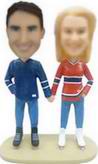 Couple bobble head doll- hand in hand